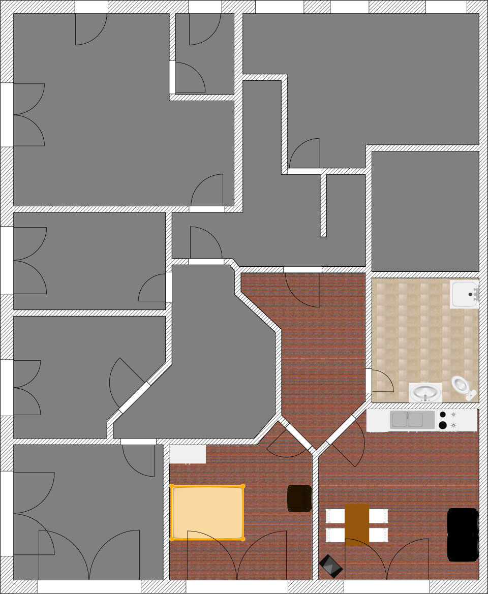 Grundriss der Ferienwohnung Natursuite